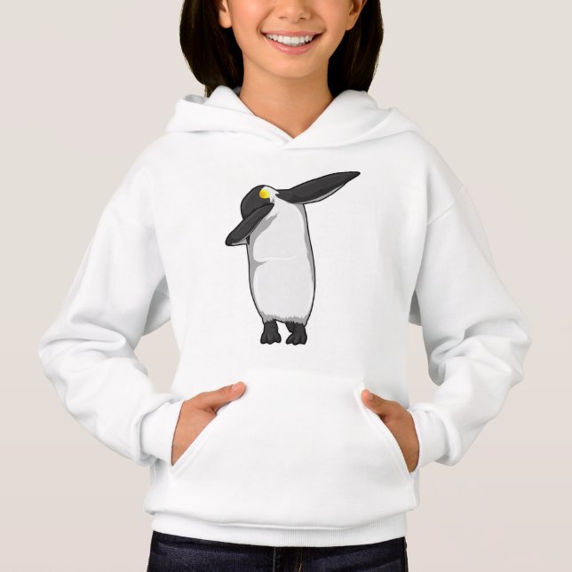 Penguin at Hip Hop Dance Dab Hoodie (Front)