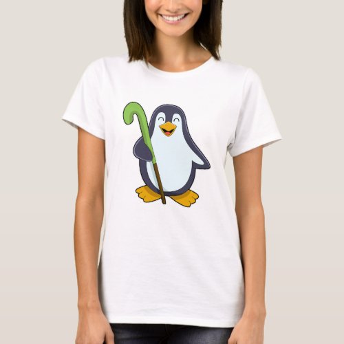 Penguin at Hockey with Hockey bat T_Shirt