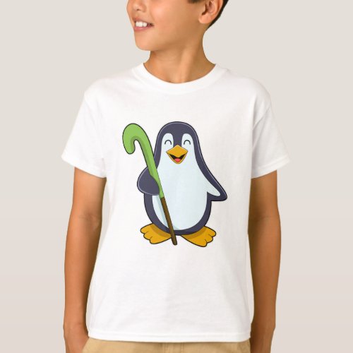 Penguin at Hockey with Hockey bat T_Shirt