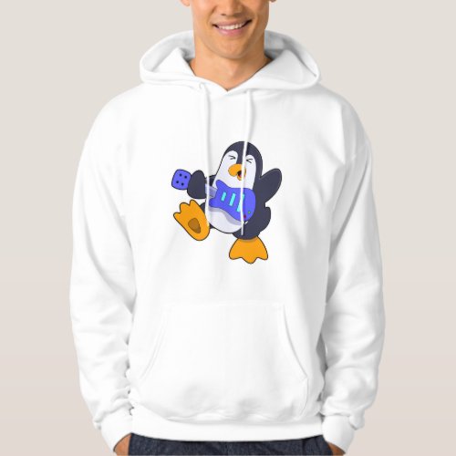 Penguin at Music with Guitar Hoodie