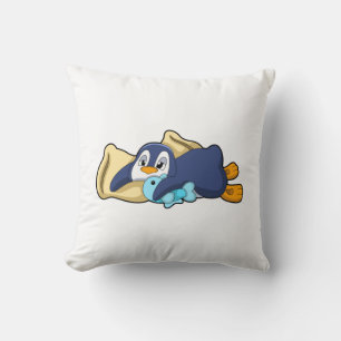Penguin at Sleeping with Pillow