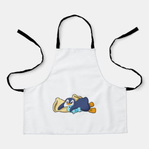 Penguin at Sleeping with Pillow Apron