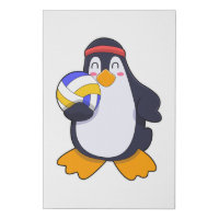 Penguin at Volleyball Sports