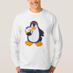 Penguin at Volleyball Sports T-Shirt