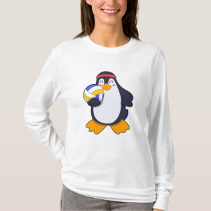 Penguin at Volleyball Sports T-Shirt
