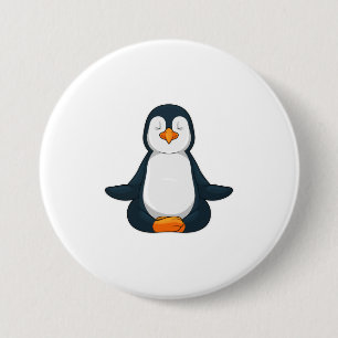 Penguin at Yoga Fitness in Sitting Button