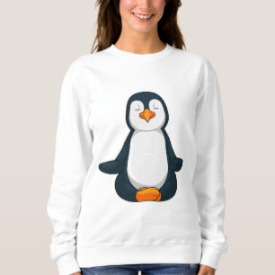 Penguin at Yoga Fitness in Sitting Sweatshirt