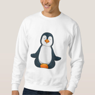 Penguin at Yoga Fitness in Sitting Sweatshirt