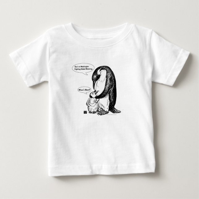 Penguin Awareness Baby T-Shirt (Front)