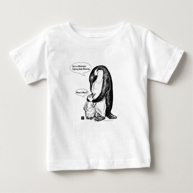 Penguin Awareness Baby T-Shirt (Front)