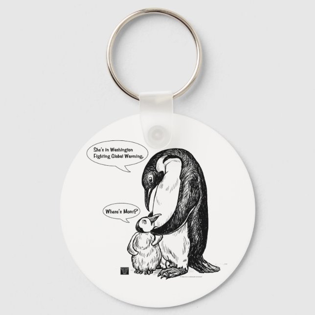Penguin Awareness Keychain (Front)