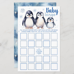 Penguin Baby Bingo Game – Winter Theme