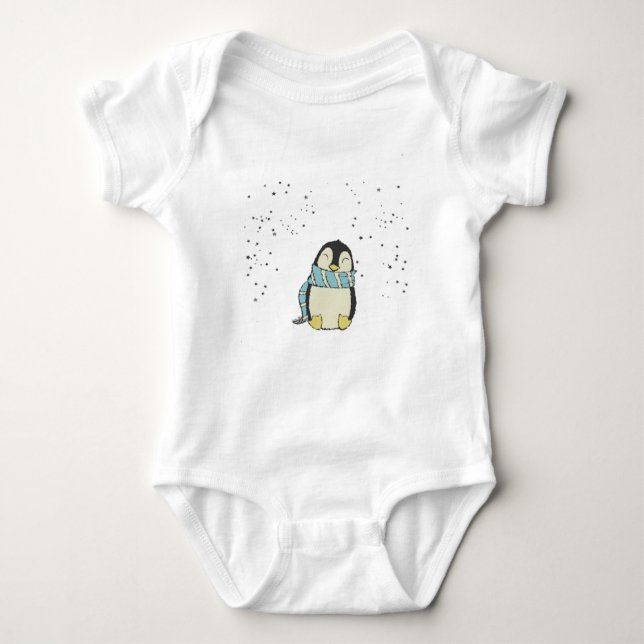 Penguin Baby Bodysuit (Front)