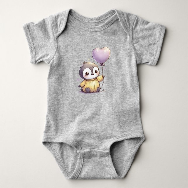 Penguin Baby Bodysuit (Front)