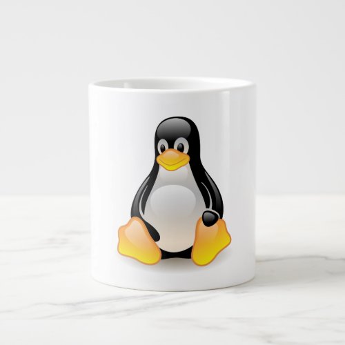 Penguin baby cute cartoon illustration gift giant coffee mug