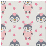Penguin baby girl fabric