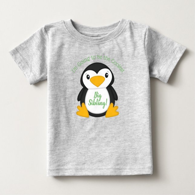 Penguin Baby Shower Baby T-Shirt (Front)