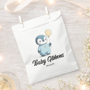 Penguin Baby Shower Favor Bag