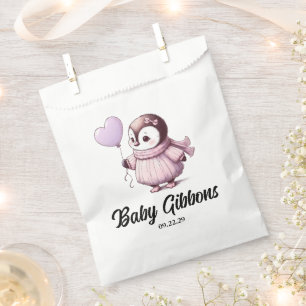 Penguin Baby Shower Favor Bag