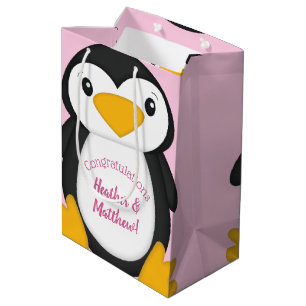 Penguin Baby Shower Medium Gift Bag