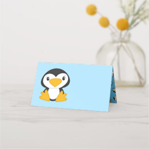 Penguin Baby Shower Place Card