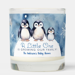 Penguin Baby Shower Scented Candle Favor