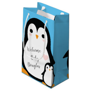 Penguin Baby Shower Small Gift Bag