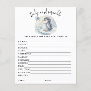 Penguin - Baby Word Scramble