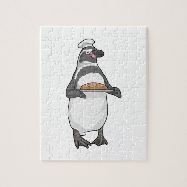 Penguin Baker Bread Jigsaw Puzzle (Vertical)