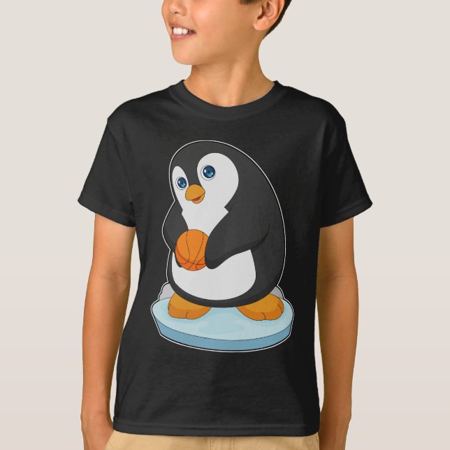 Penguin Basketball player Basketball T-Shirt (Front)