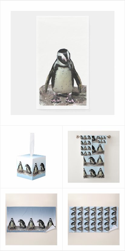 Penguin Bath Decor