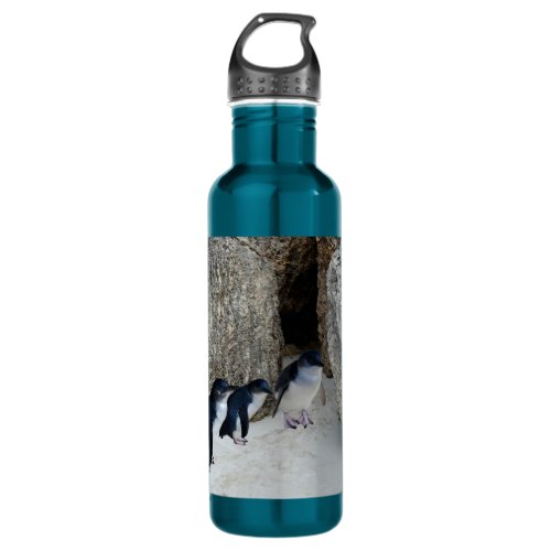 Penguin Beach House   Stainless Steel Water Bottle