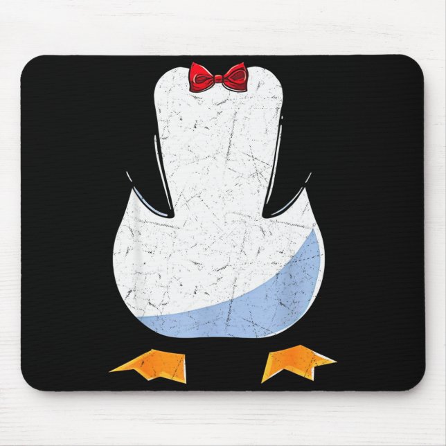 Penguin Belly Men Women Kids Penguin Costume  Mouse Pad (Front)