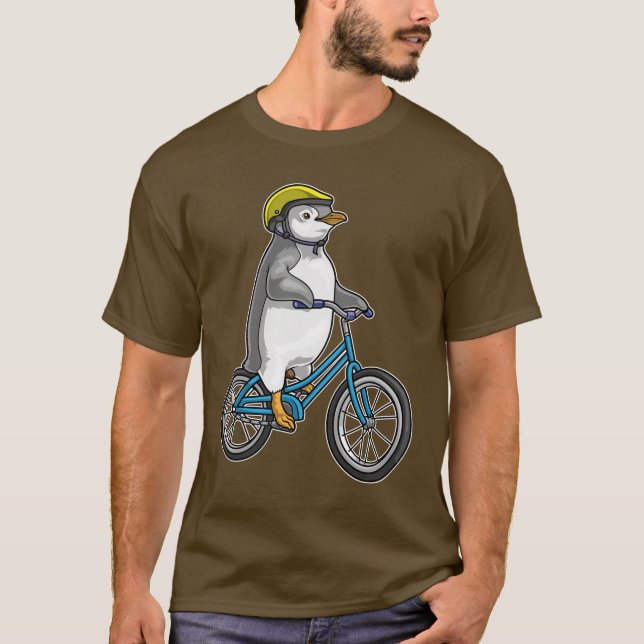 Penguin Bicycle T-Shirt (Front)