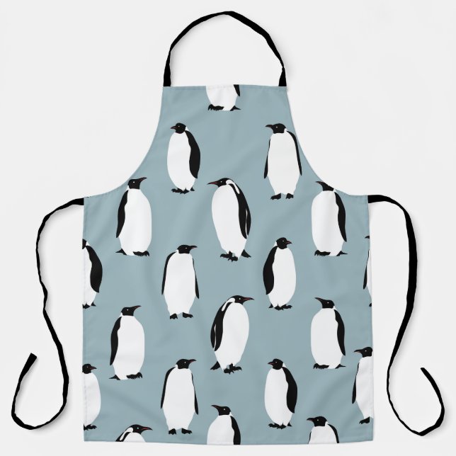 Penguin Bird Animal Cute Pattern Apron (Front)