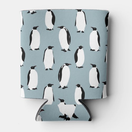 Penguin Bird Animal Cute Pattern Can Cooler
