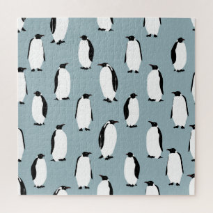 Penguin Bird Animal Cute Pattern Jigsaw Puzzle
