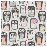 penguin bird illustration background fabric