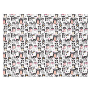 penguin bird illustration background tablecloth