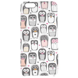 penguin bird illustration background clear iPhone 6 plus case
