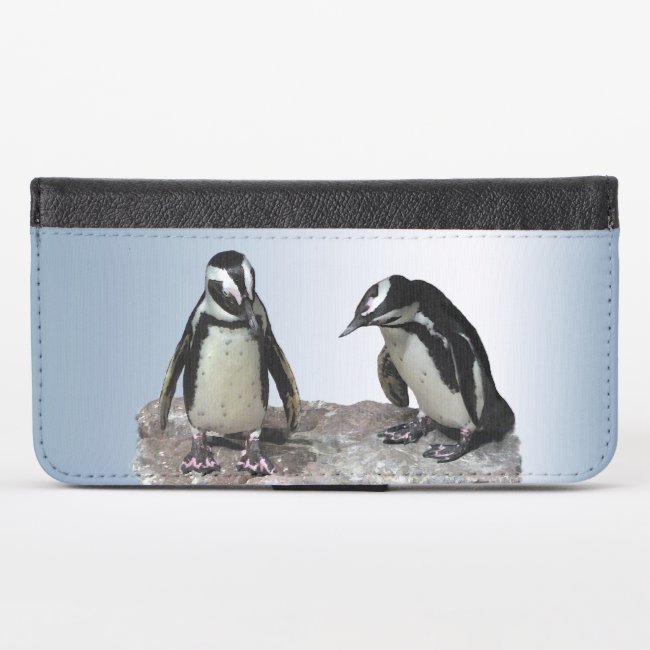 Penguin Birds iPhone X Wallet Case