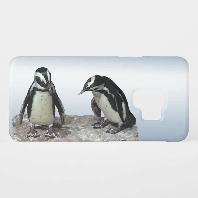 Penguin Birds with Blue Sky Galaxy S9 Case
