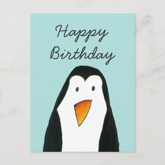 Penguin Birthday Card | Zazzle.com