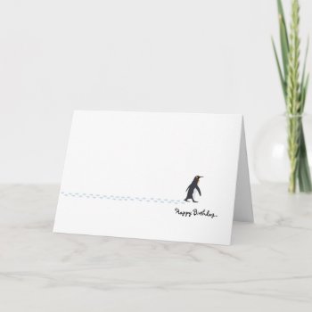 Penguin Birthday Card by flopsock at Zazzle