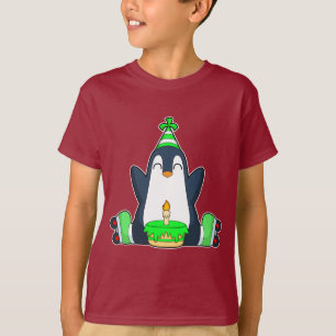 Penguin Birthday Roller skates T-Shirt