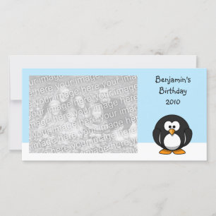 Penguin Blank Photo Style Announcement