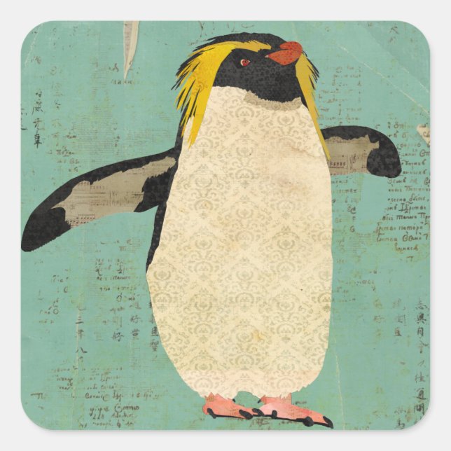 Penguin Blue Lagoon Sticker (Front)