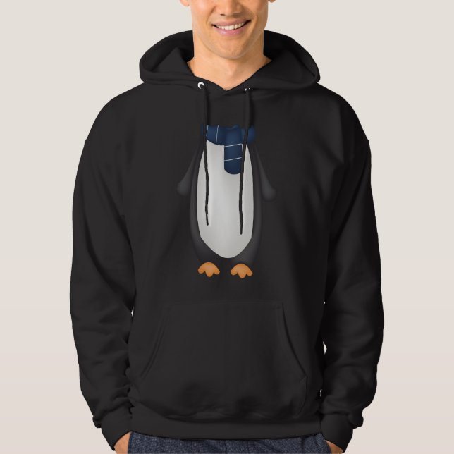 Penguin Body Costume Funny Animal Easy Halloween Hoodie (Front)