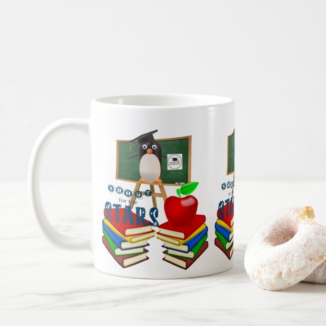 Penguin Books Apple Mug (With Donut)