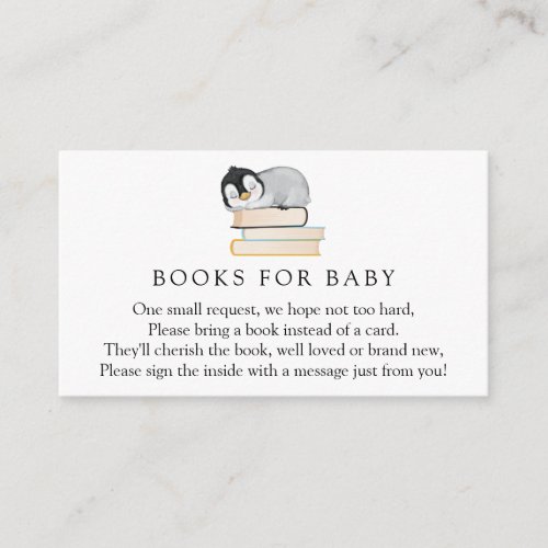Penguin Books for Baby Request Enclosure Card